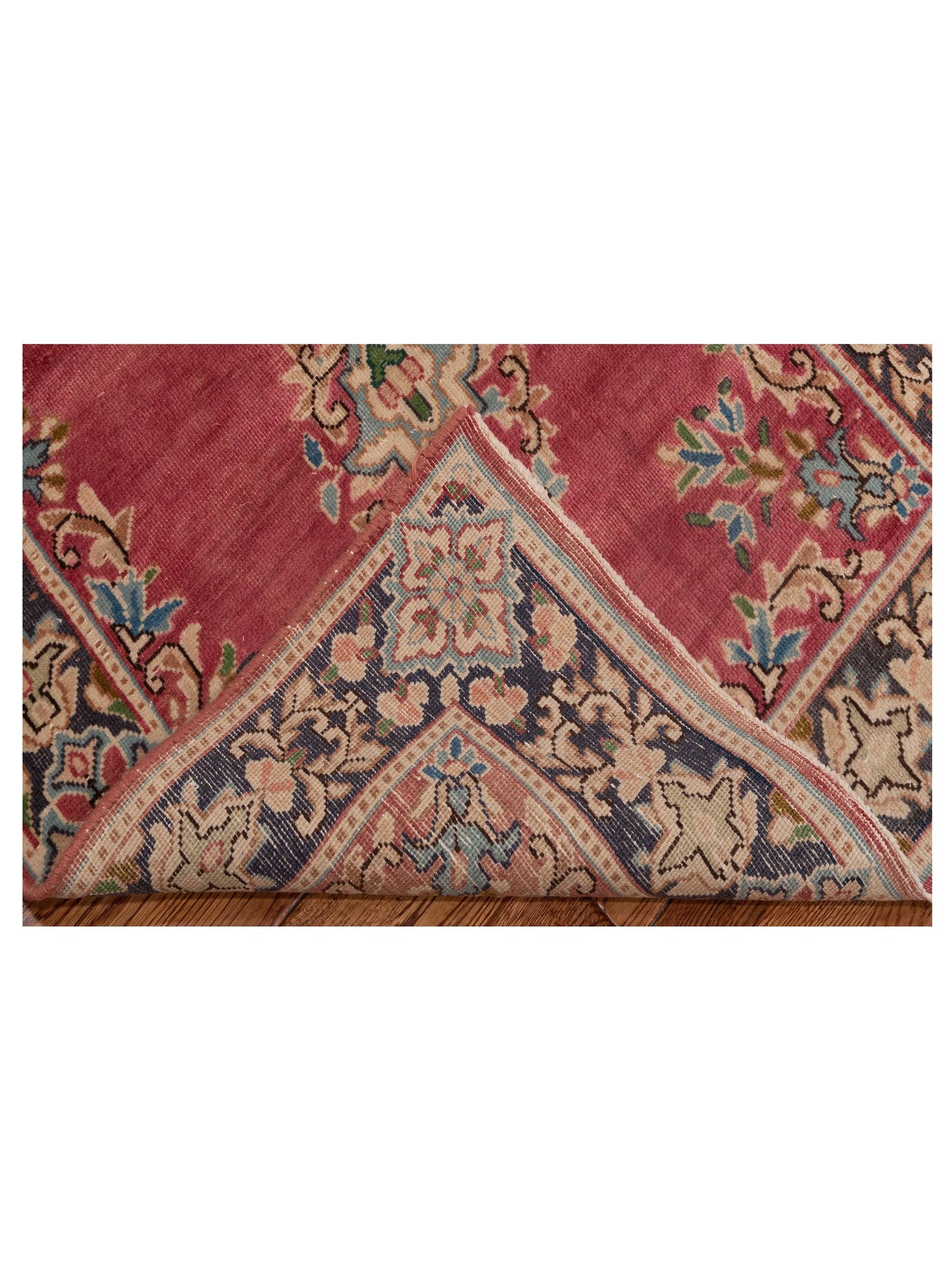 Antiqua Heirloom Pink Brown 2.11x14.2 Hand Knotted Rug