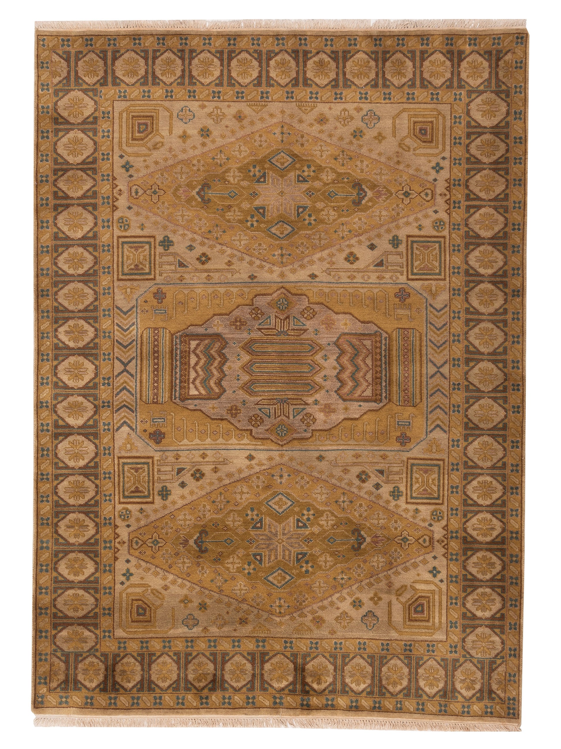 Rajpur Lilac  Beige Brown Traditional