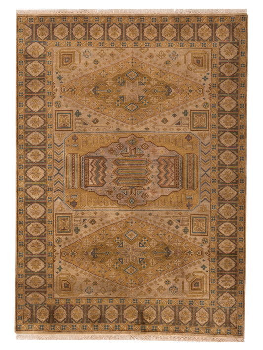 Rajpur Lilac  Beige Brown Traditional