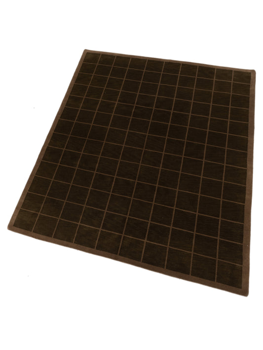 Tibarra Green 8.1x9.11 Hand Knotted Rug