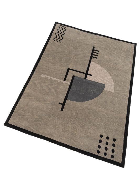 Tibarra Blue Green 6x9 Hand Knotted Rug