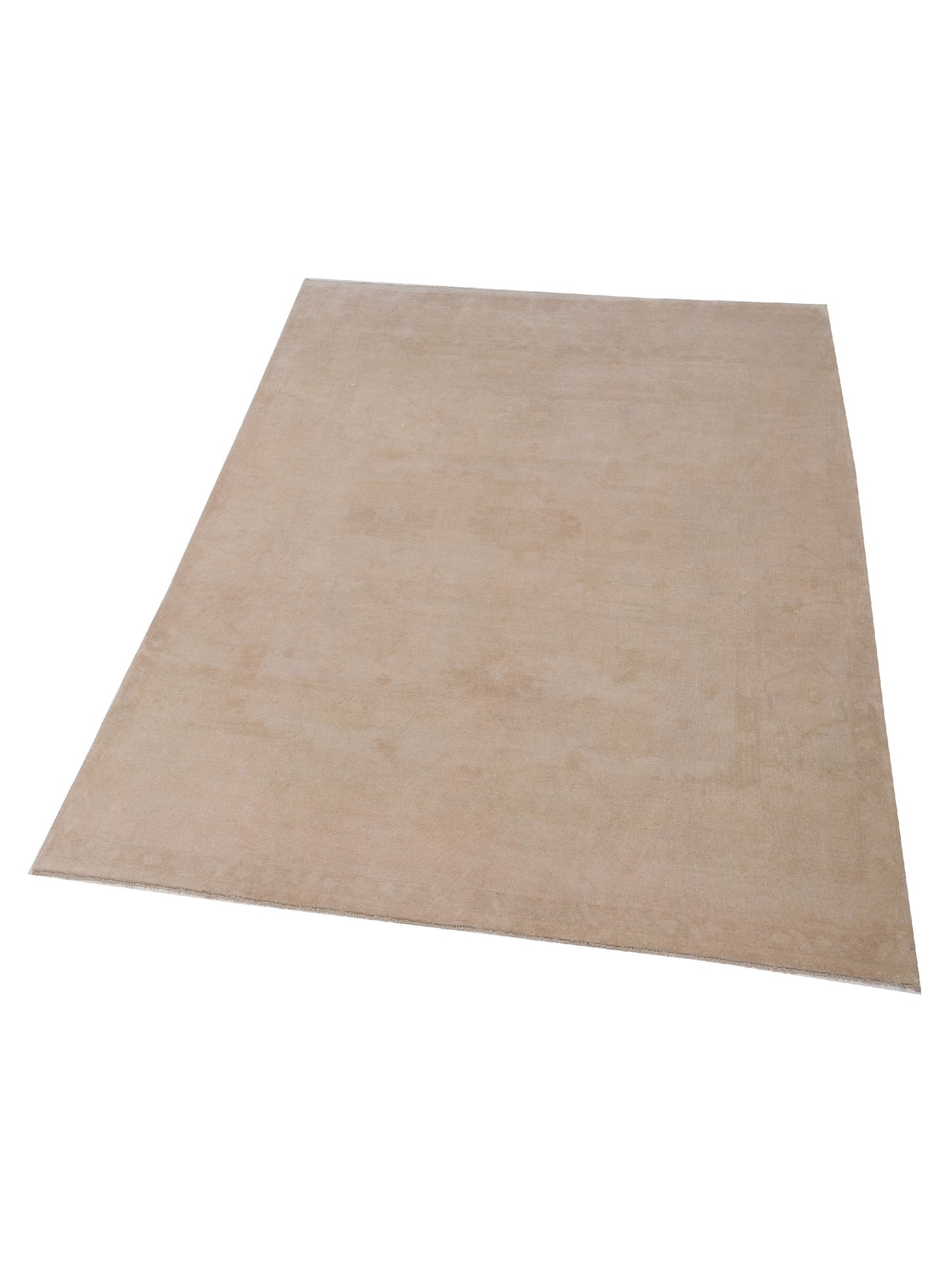 Oushara Cream Cream 8x11.4 Hand Knotted Rug