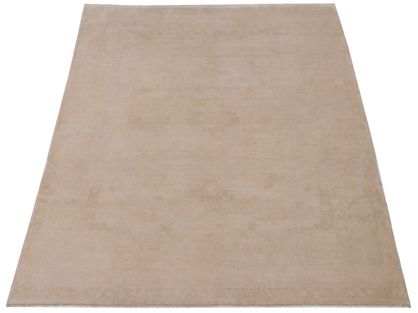 Oushara Cream Cream 8x11.4 Hand Knotted Rug