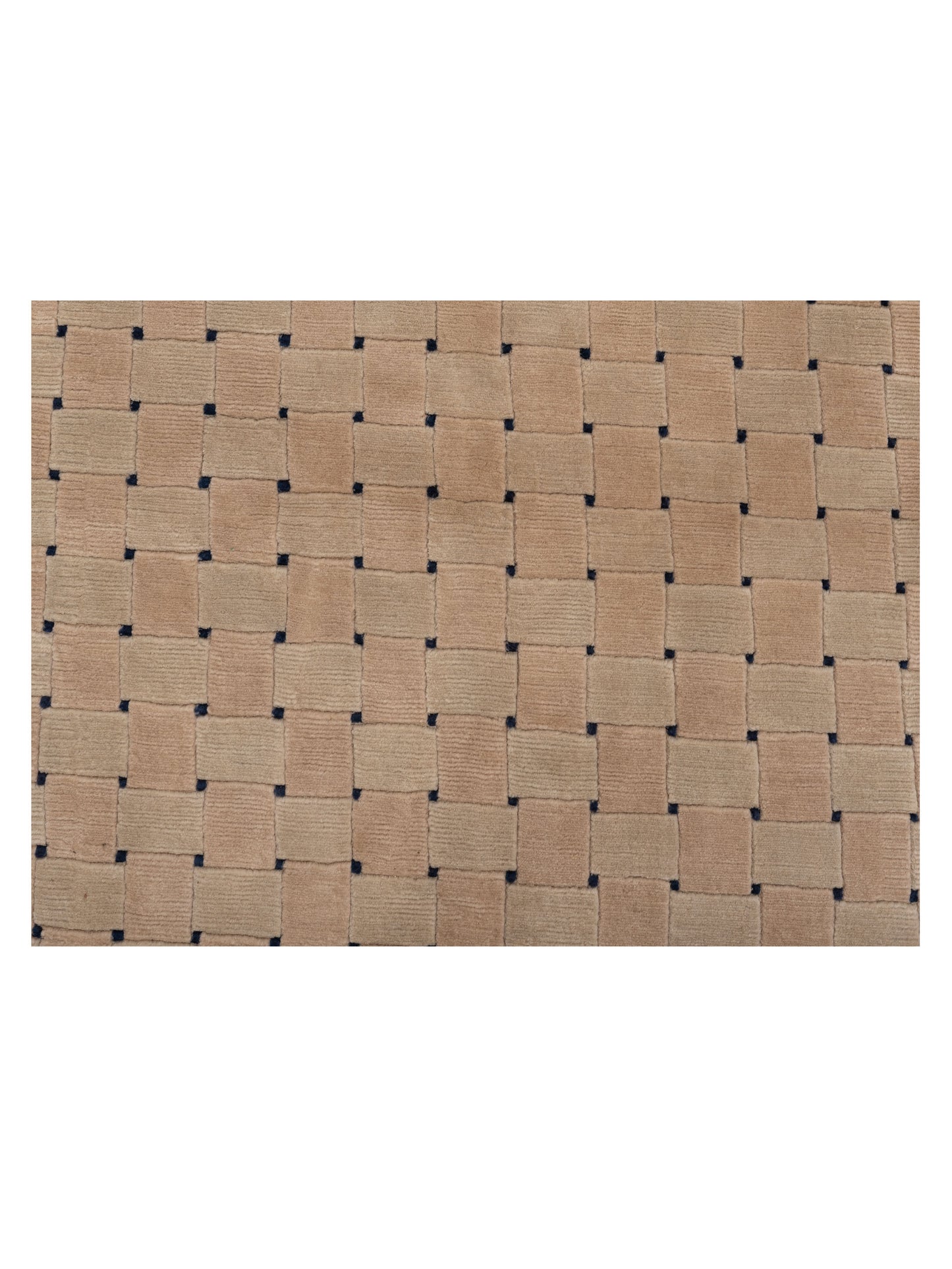 Tibarra Cream Beige 7.8x9.9 Hand Knotted Rug