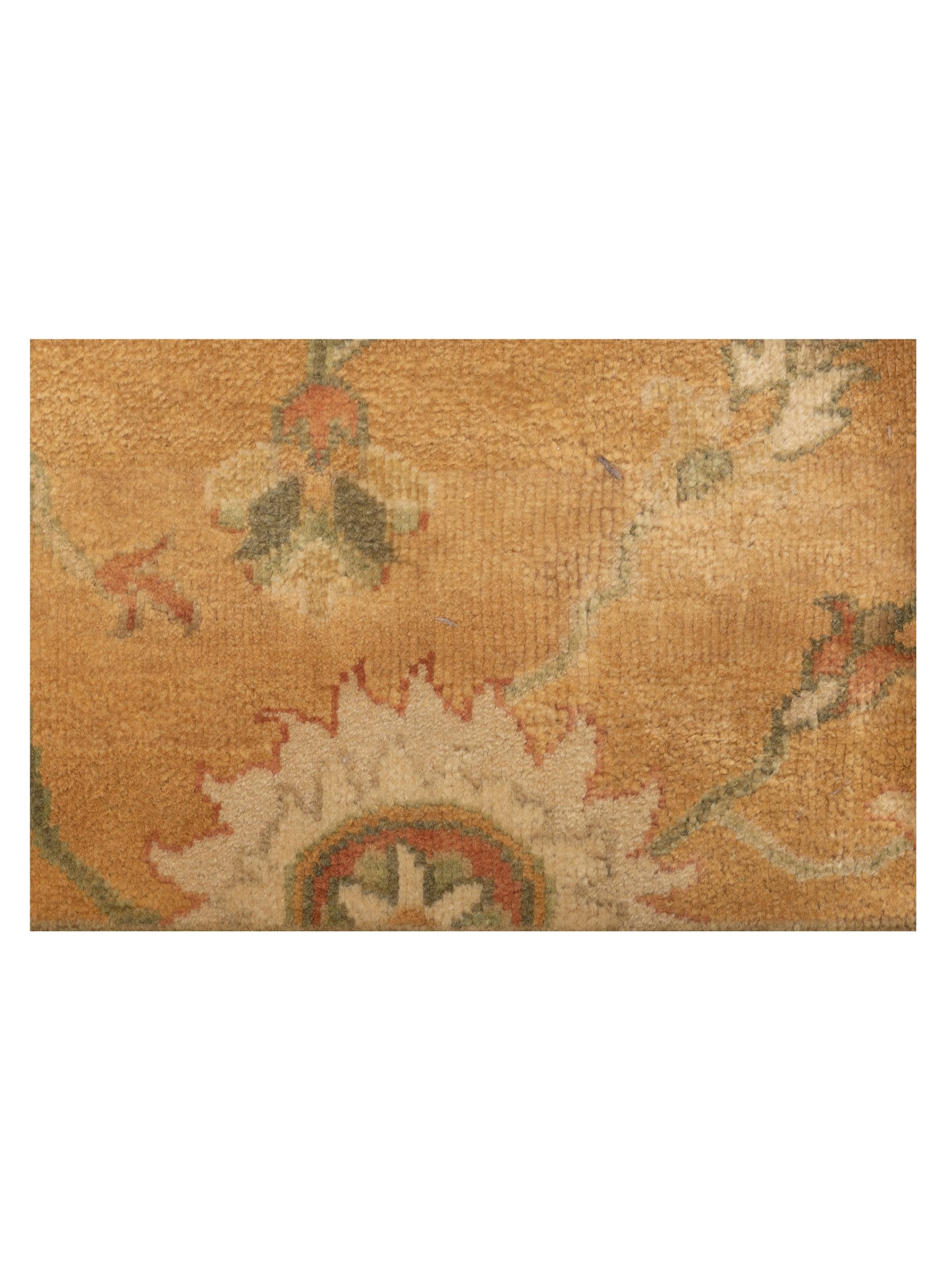 Oushara Gold Ivory 8x9.11 Hand Knotted Rug