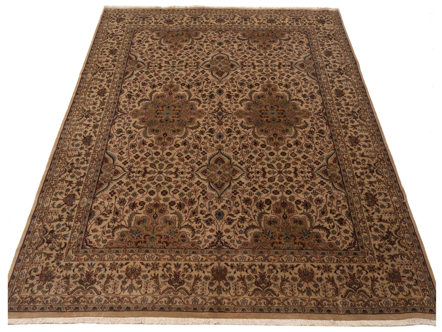 Sansira Ivory Ivory 8x9.10 Hand Knotted Rug