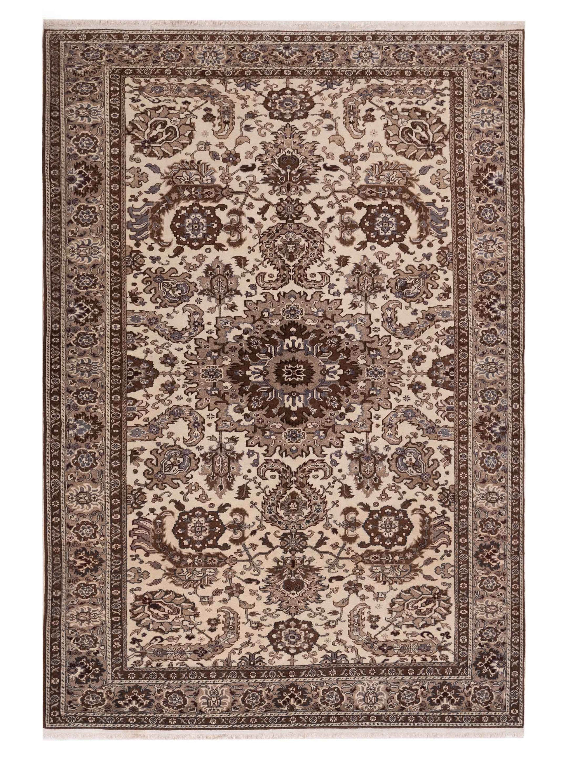 Rajpur Sivas  Ivory Brown Traditional