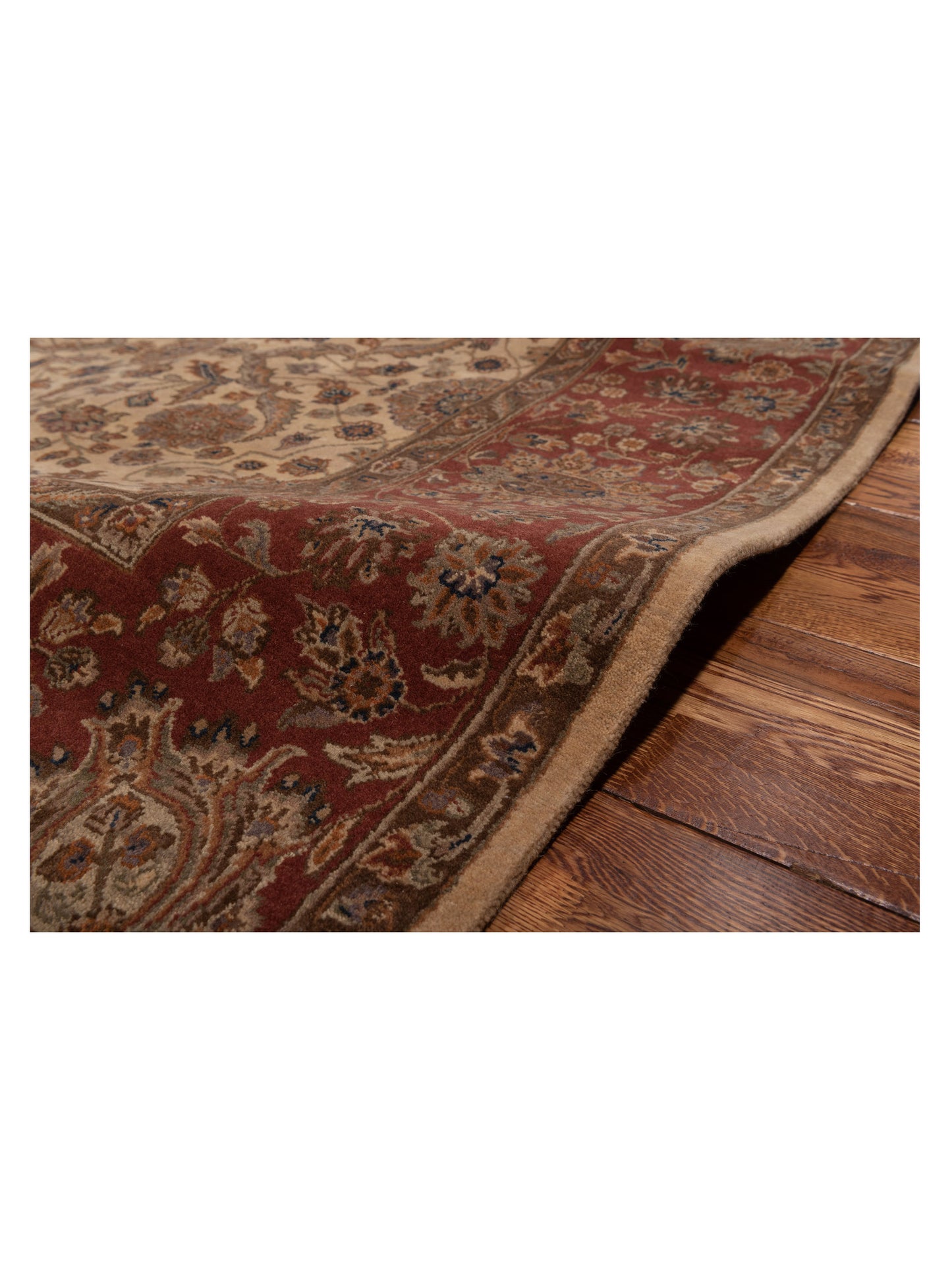 Sansira Beige Rust 8.1x10 Hand Knotted Rug