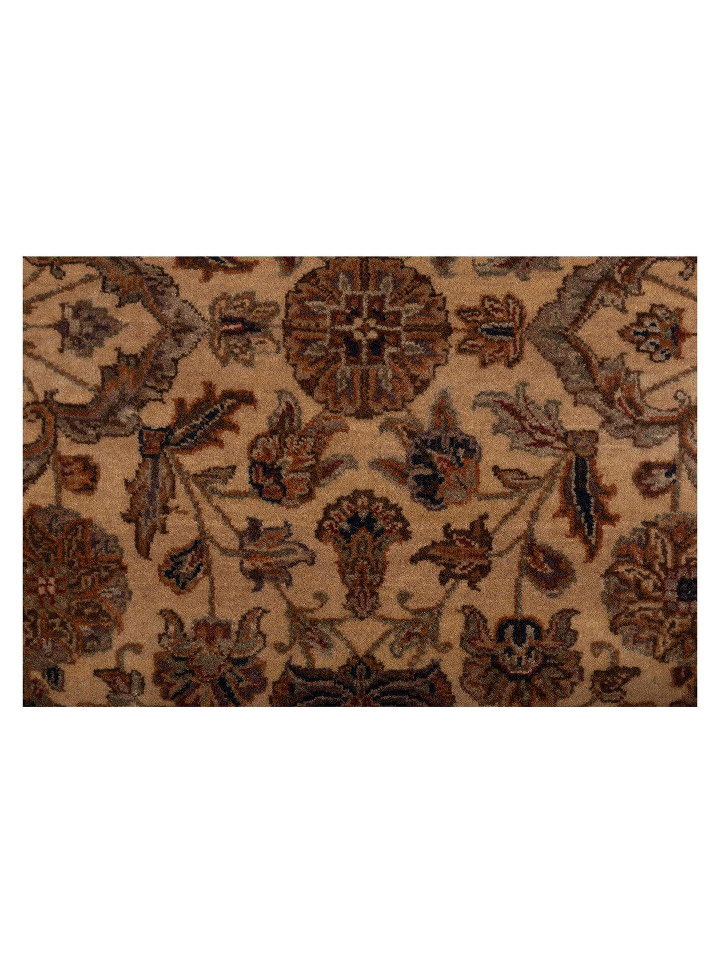 Sansira Beige Rust 8.1x10 Hand Knotted Rug