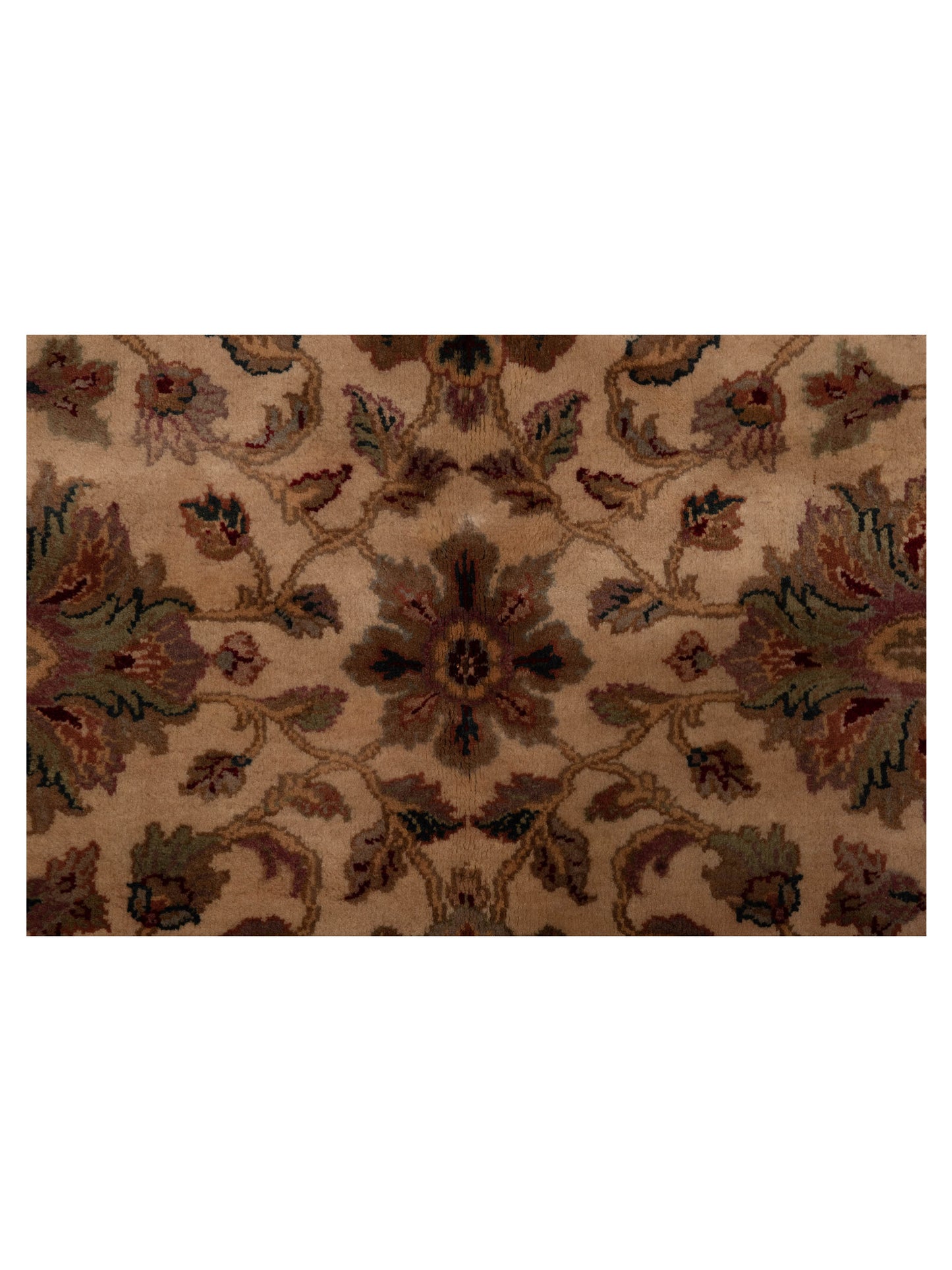Corvella Beige Green 8x10 Hand Knotted Rug