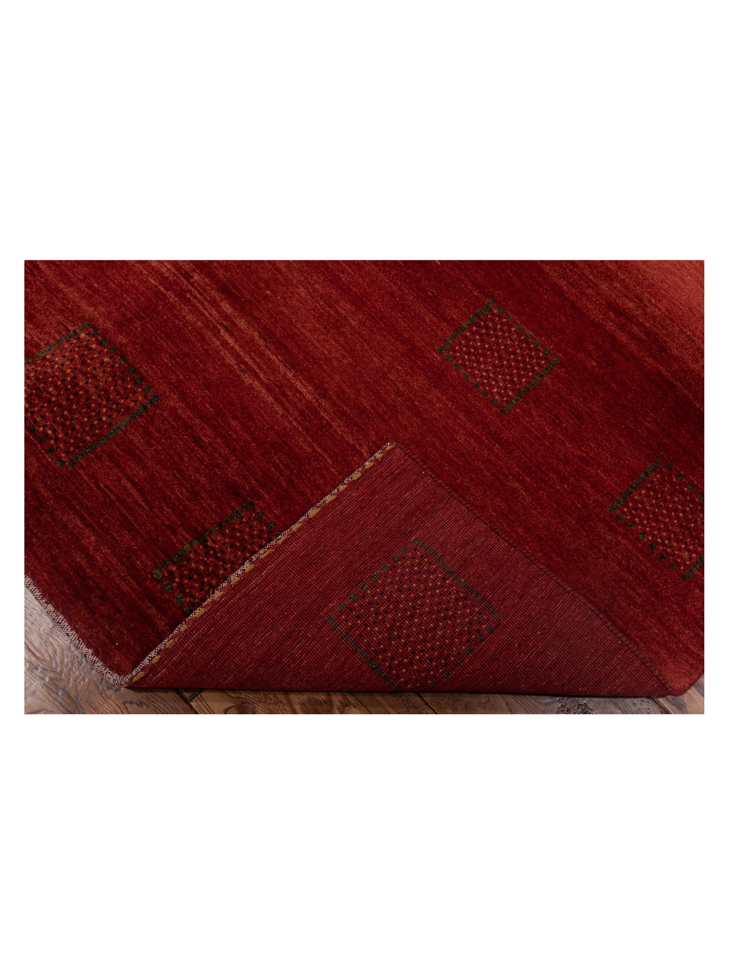 Modern Gabbeh Red 5.5x7.5 Hand Knotted Rugs