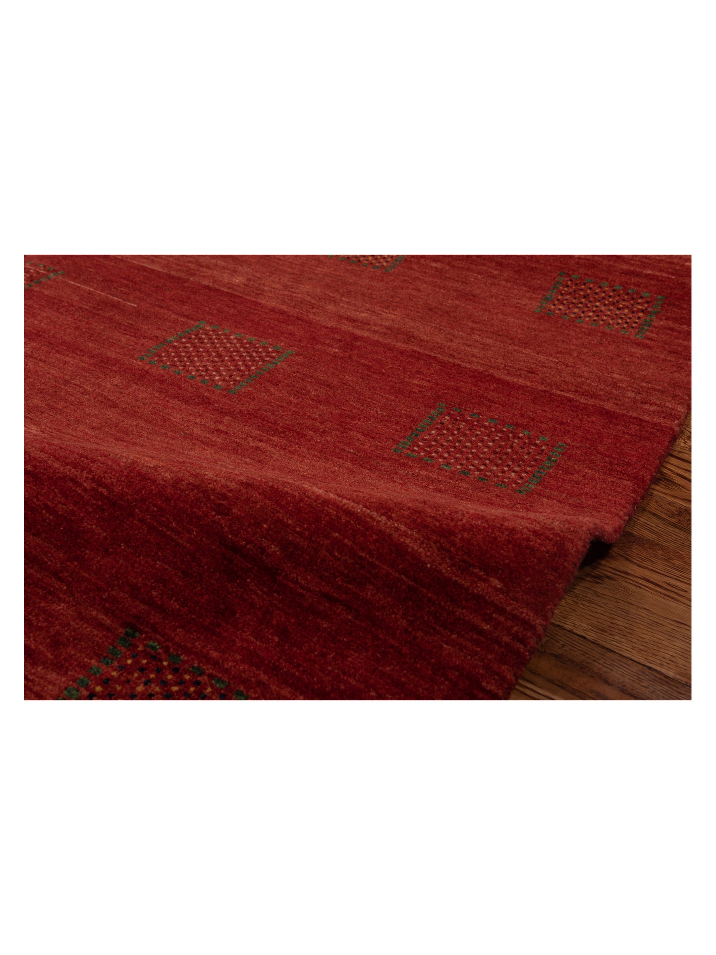 Modern Gabbeh Red 5.5x7.5 Hand Knotted Rugs