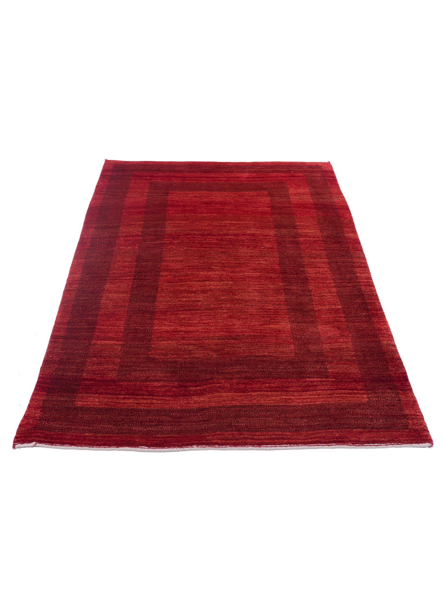 Modern Gabbeh Red 4x5.10 Hand Knotted Rugs