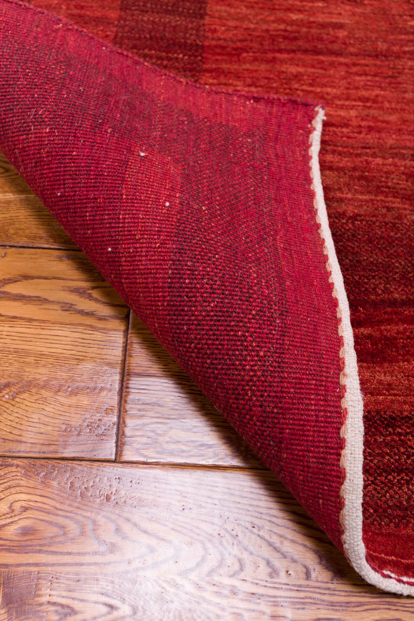 Modern Gabbeh Red 4x5.10 Hand Knotted Rugs