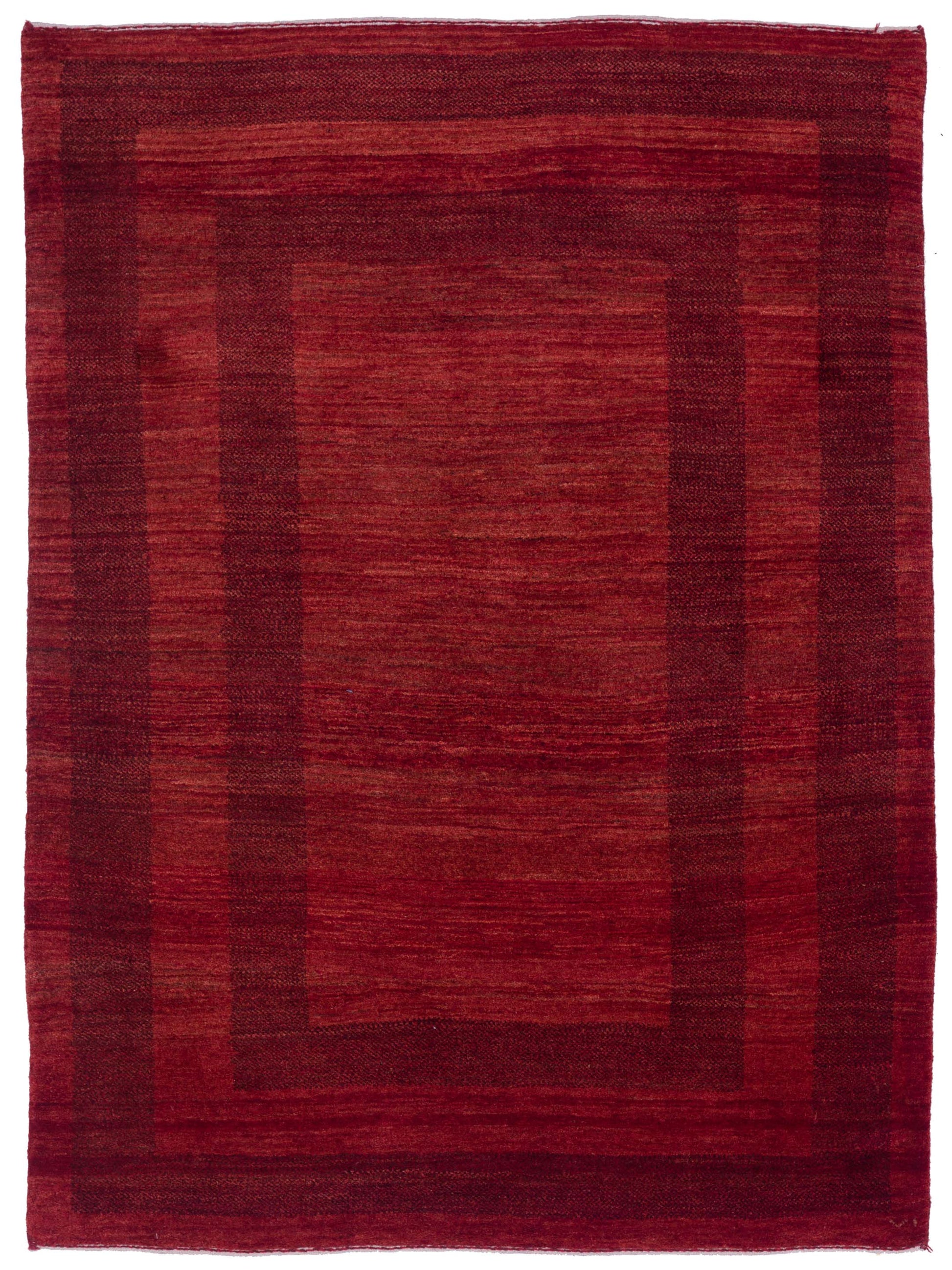Siena Modern Gabbeh  Red  Contemporary