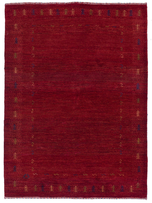 Siena Modern Gabbeh  Red  Contemporary
