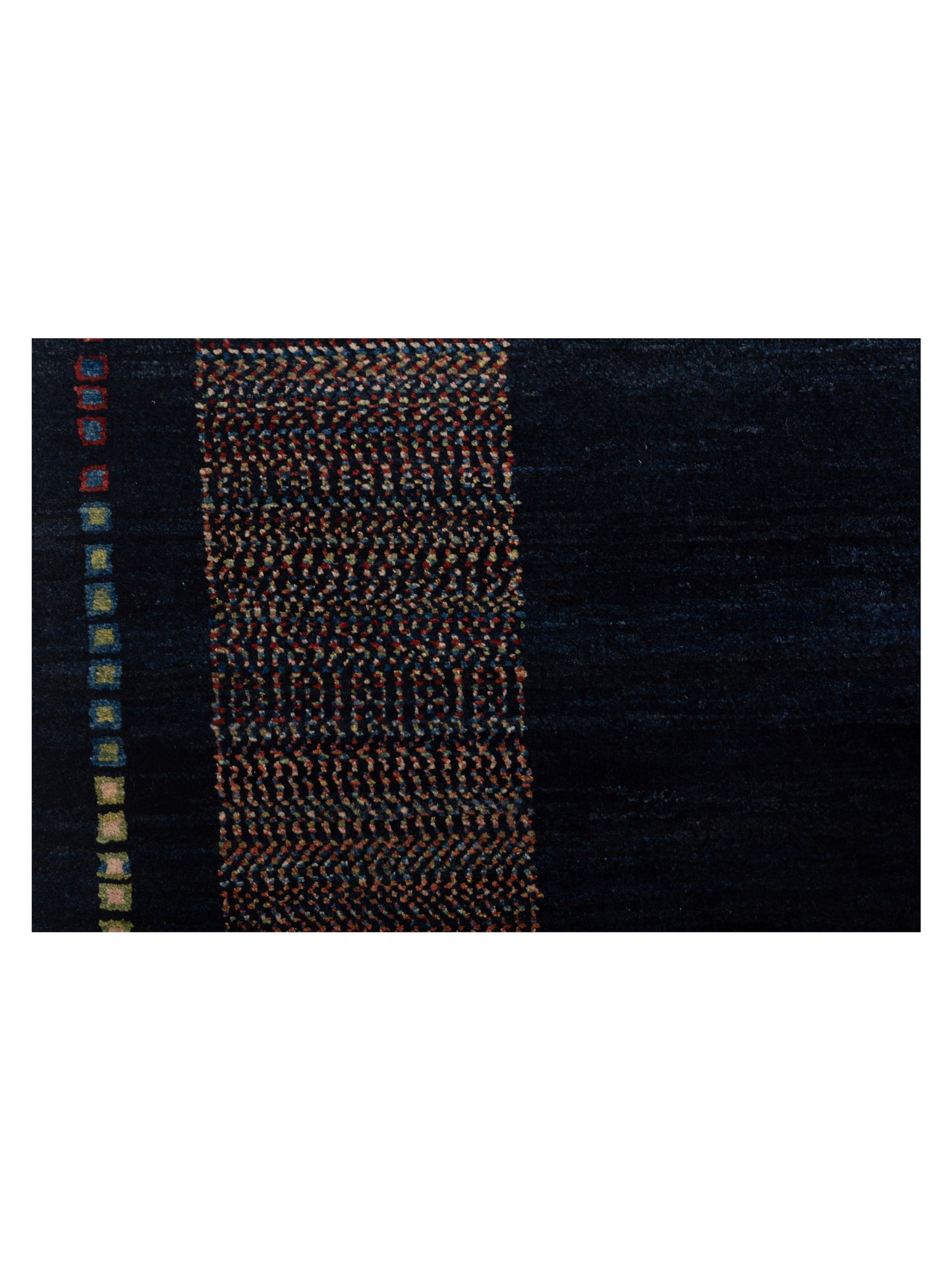 Modern Gabbeh Blue Blue 6.6x7.10 Hand Knotted Rugs