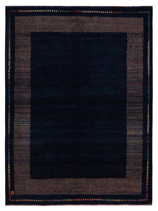 Siena Modern Gabbeh  Blue Blue Contemporary