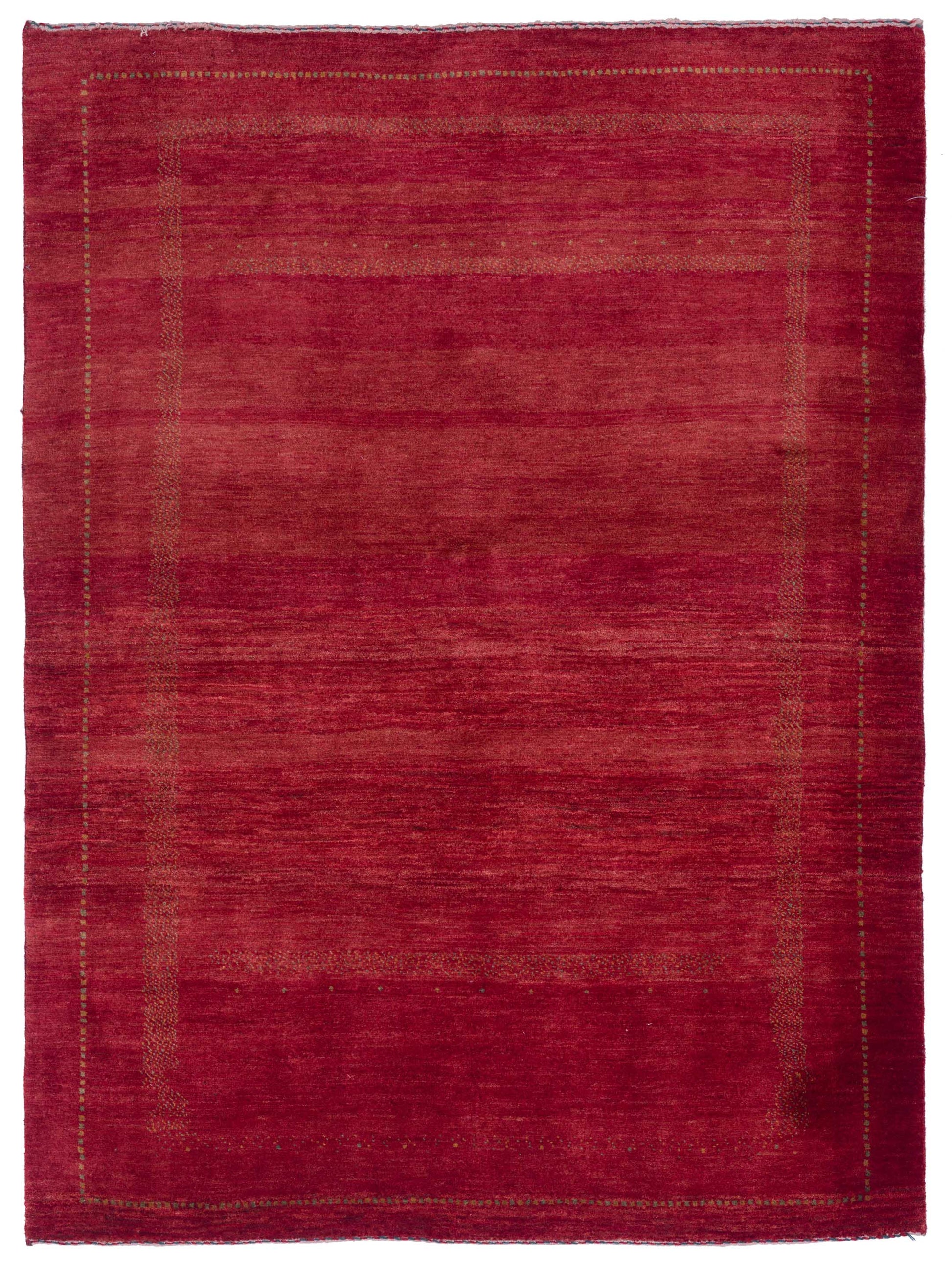Siena Modern Gabbeh  Red  Contemporary