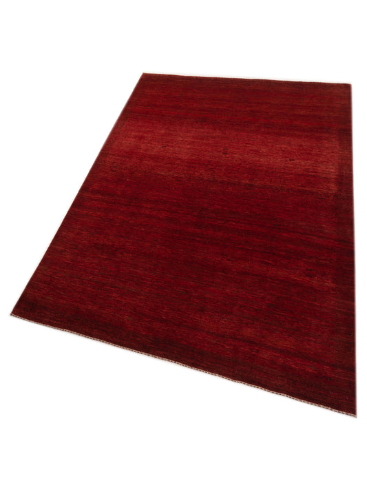 Modern Gabbeh Red Red 8.8x12.3 Hand Knotted Rugs