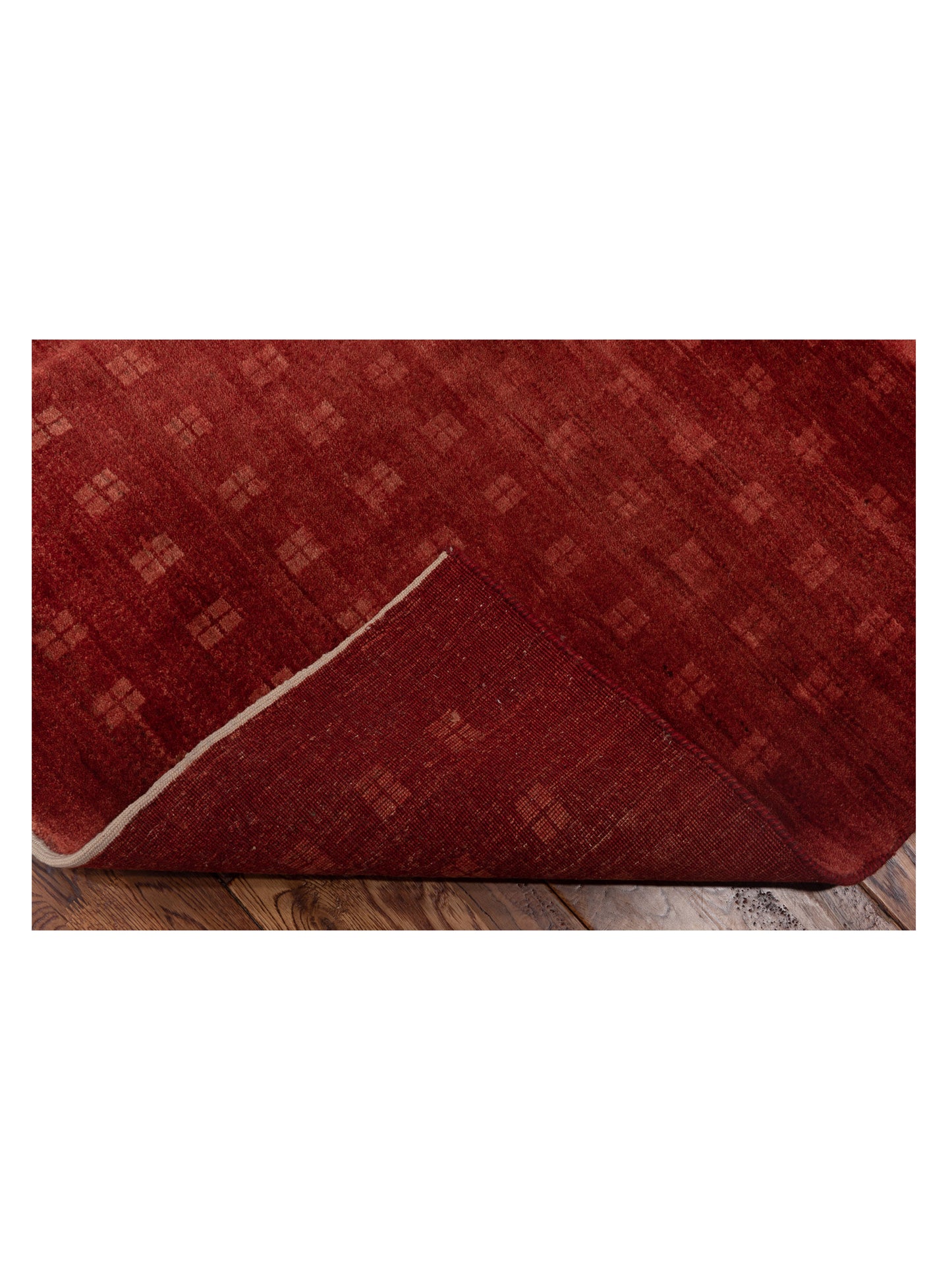Modern Gabbeh Red Red 5.10x7.4 Hand Knotted Rugs