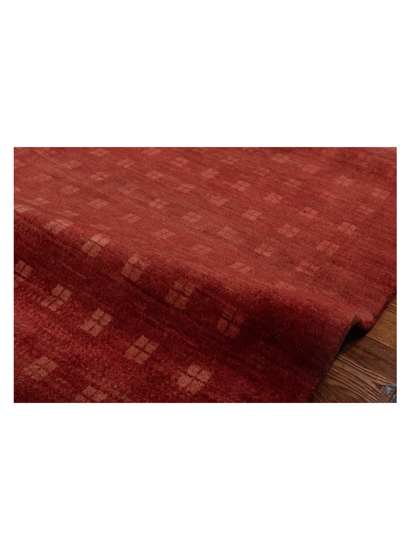 Modern Gabbeh Red Red 5.10x7.4 Hand Knotted Rugs