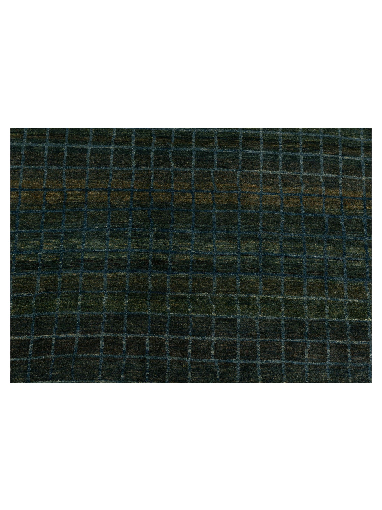 Modern Gabbeh Green Blue 8.1x11.3 Hand Knotted Rugs