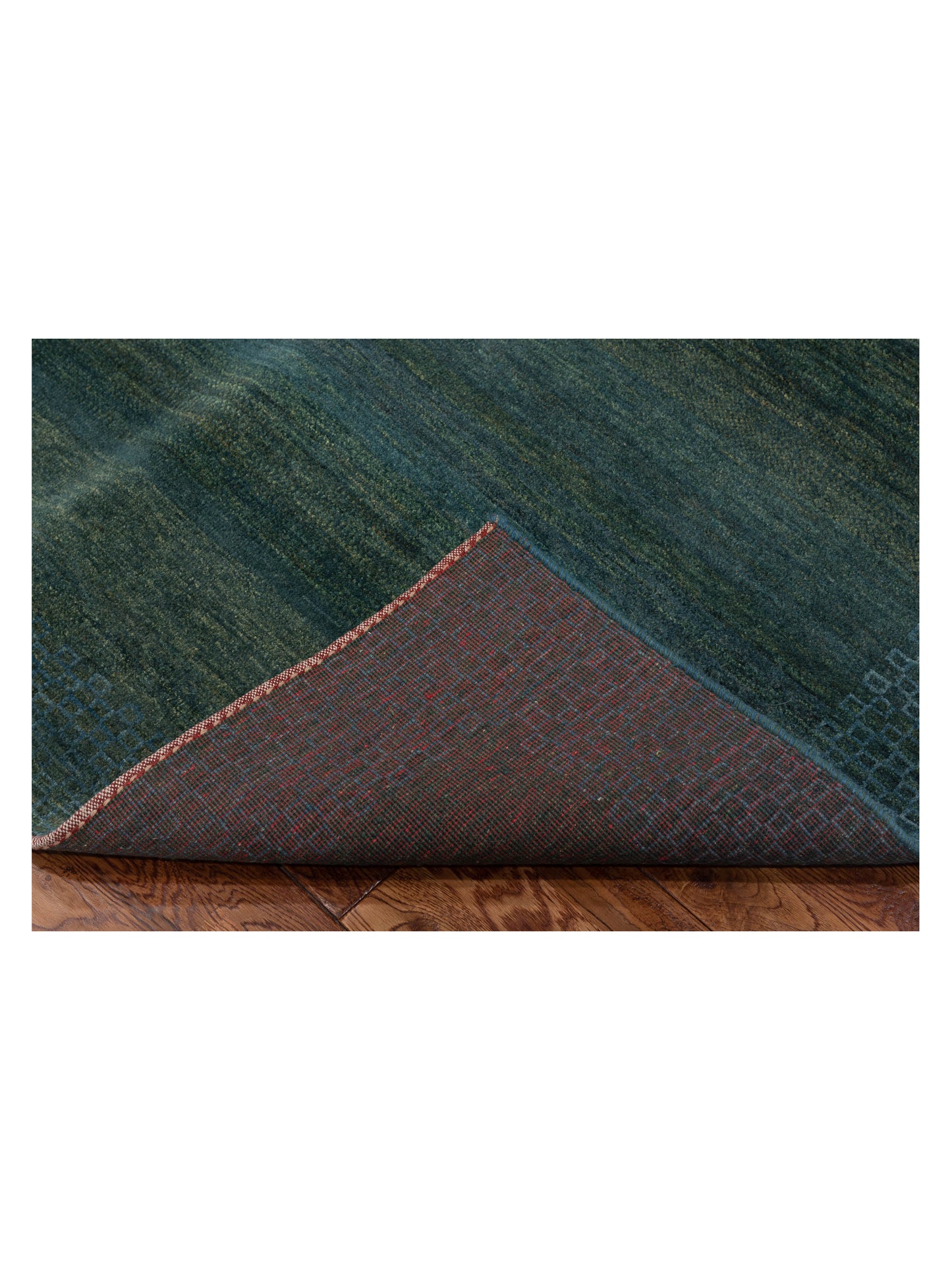 Modern Gabbeh Teal Green Teal Green 6.9x8 Hand Knotted Rugs