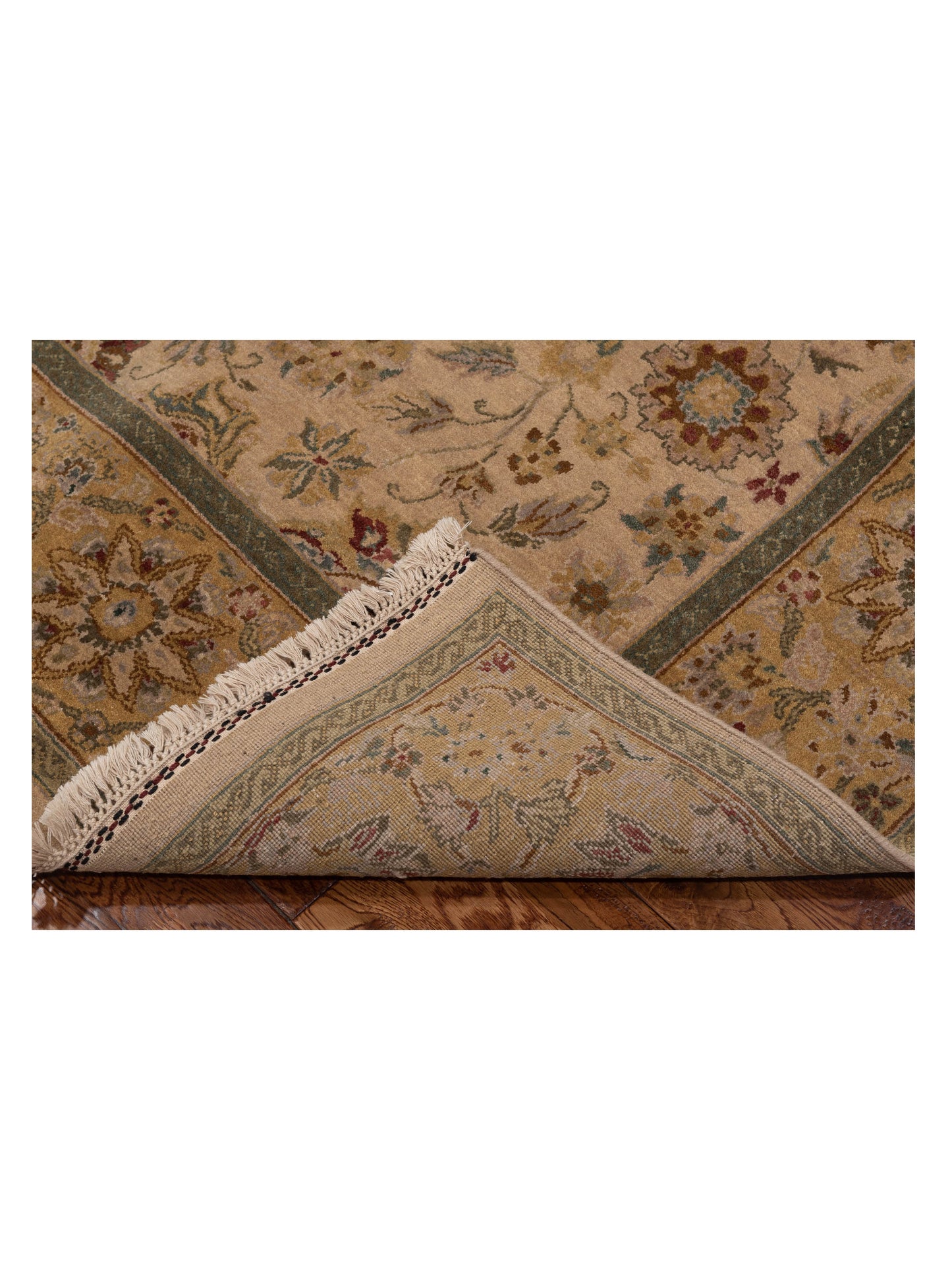 Corvella Beige Gold 6x9.3 Hand Knotted Rug