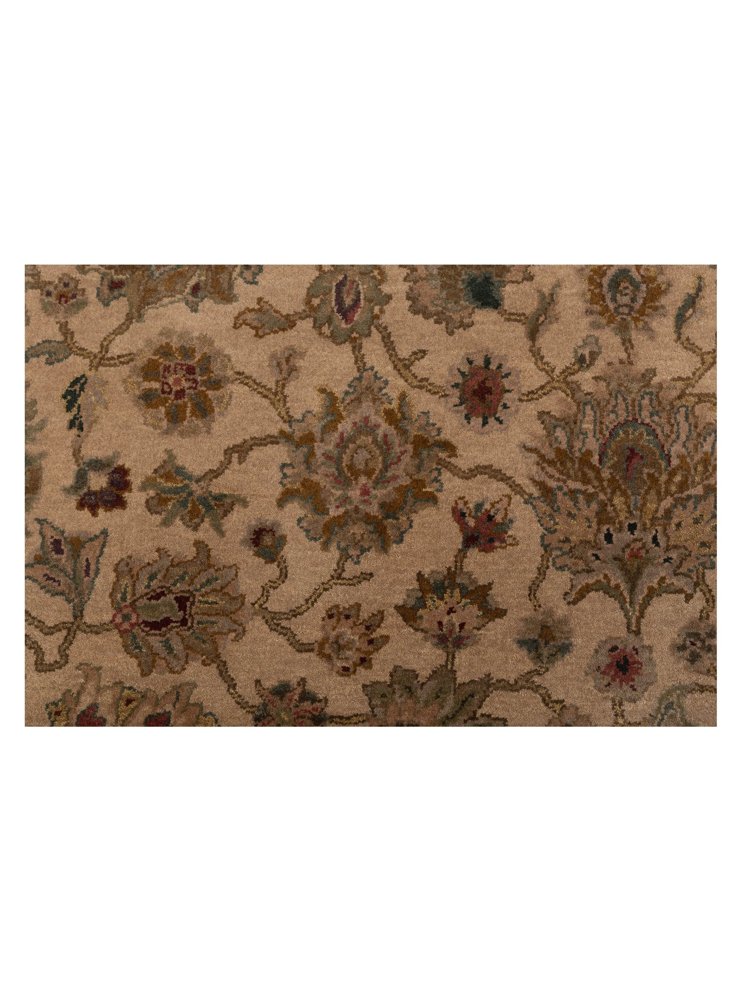 Corvella Beige Brown 6.1x9.5 Hand Knotted Rug