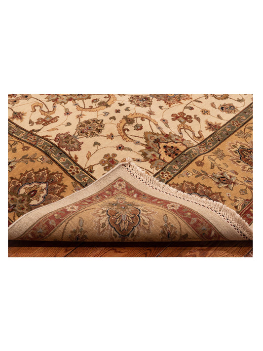 Corvella Ivory Gold 9.1x11.11 Hand Knotted Rug