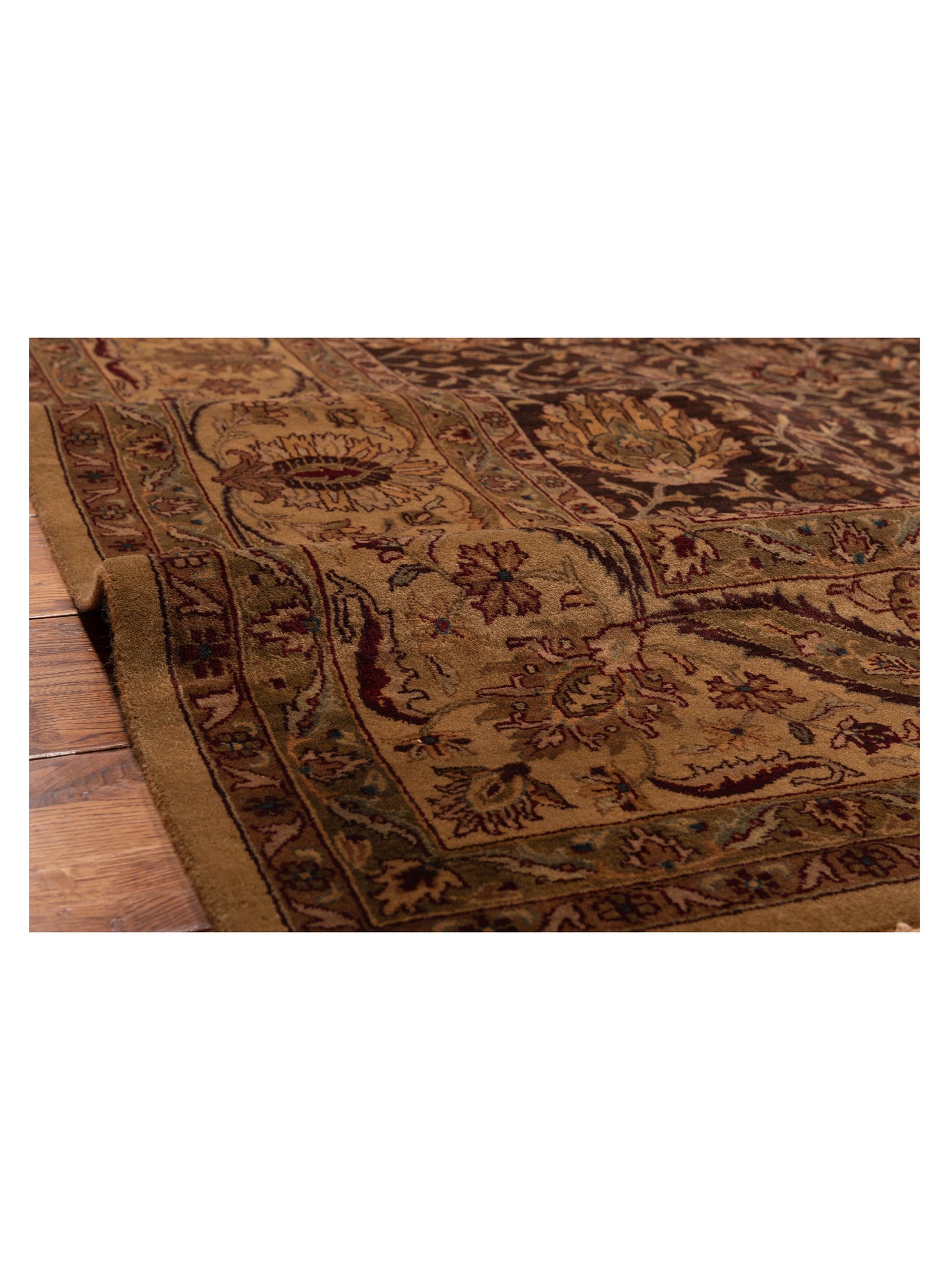Sansira Brown Beige 9x11.11 Hand Knotted Rug
