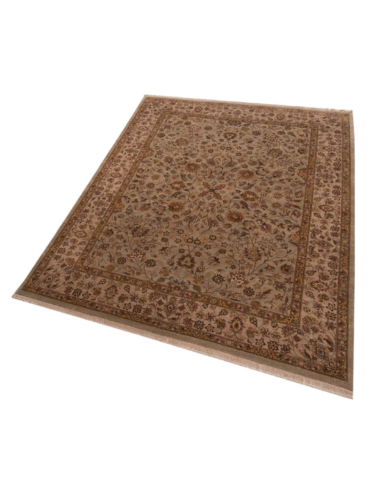 Corvella Silver Ivory 9.2x11.9 Hand Knotted Rug