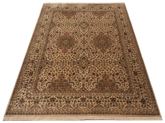 Corvella Ivory Ivory 8x9.10 Hand Knotted Rug