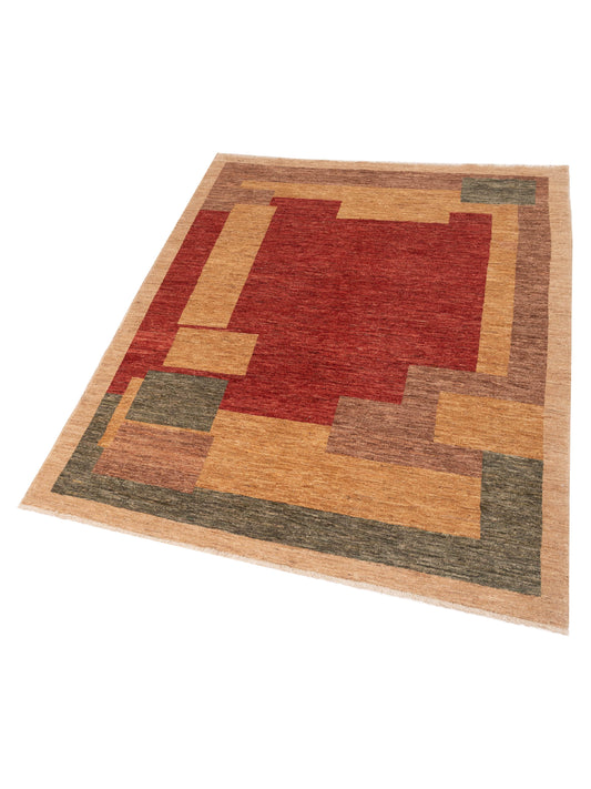Terralin Multi 5.7x7.7 Hand Knotted Rug