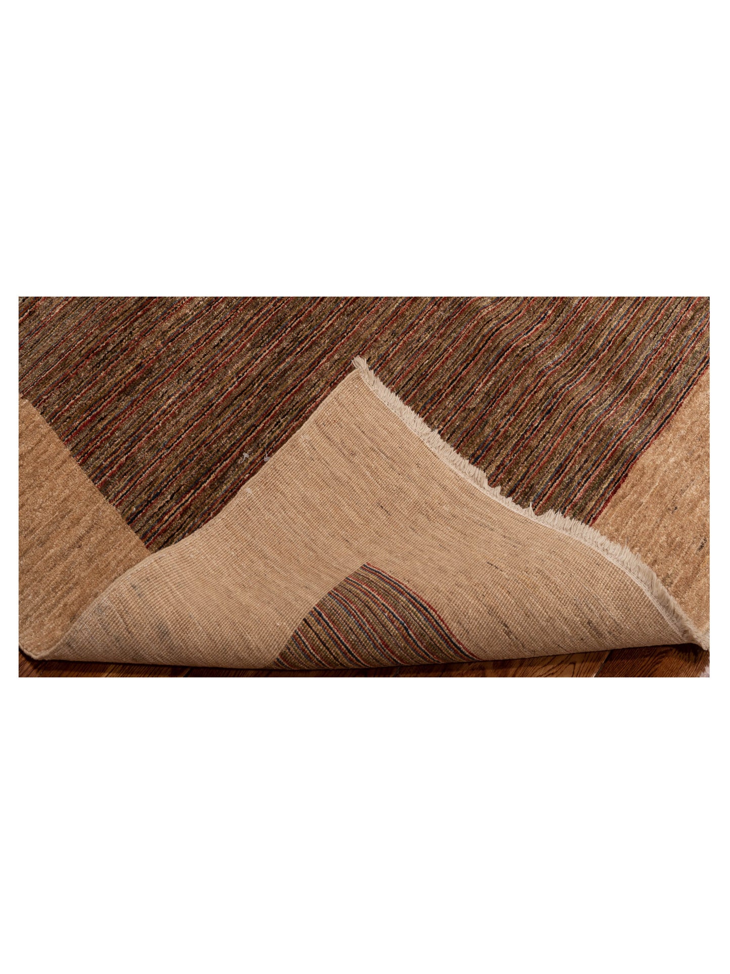 Terralin Brown Beige 5.10x8.4 Hand Knotted Rug