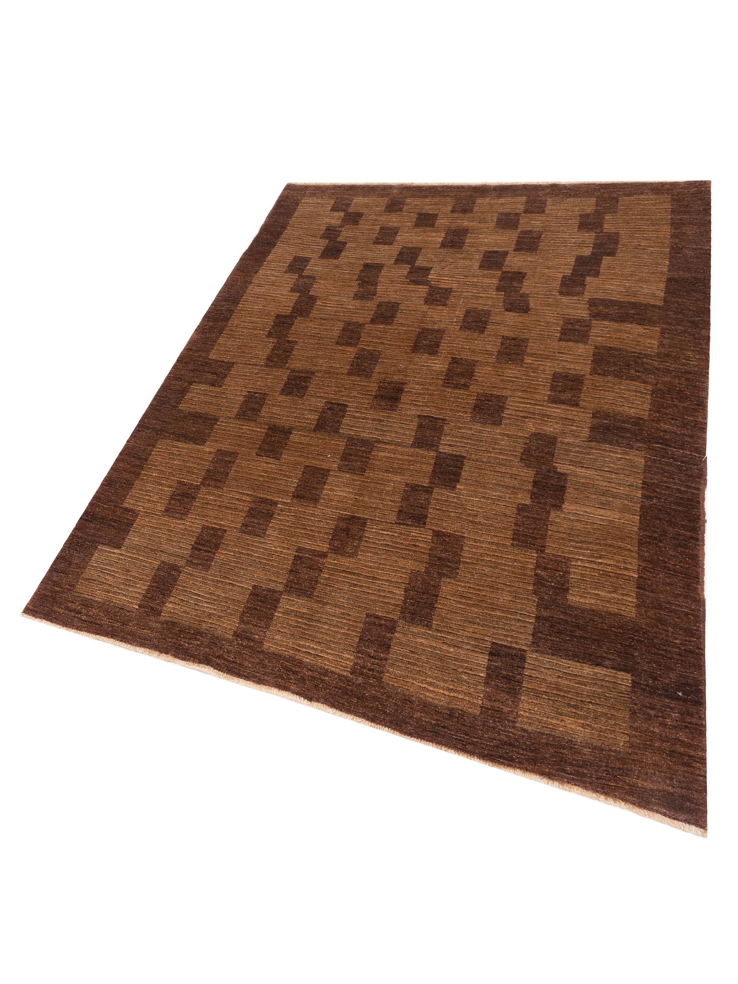 Terralin Brown 5.10x8.7 Hand Knotted Rug