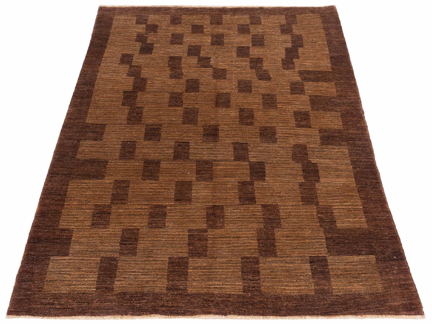 Terralin Brown 5.10x8.7 Hand Knotted Rug