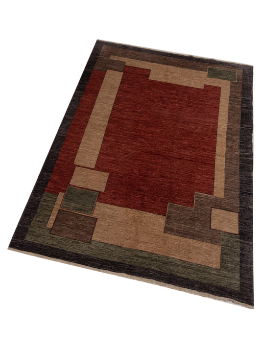 Terralin Multi 6.2x8.11 Hand Knotted Rug