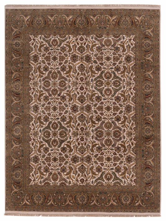 Rajpur Crown  Ivory Green Transitional