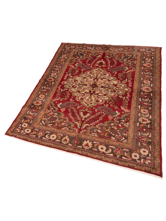 Antiqua Heirloom Red Brown 5.5x7.2 Hand Knotted Rug