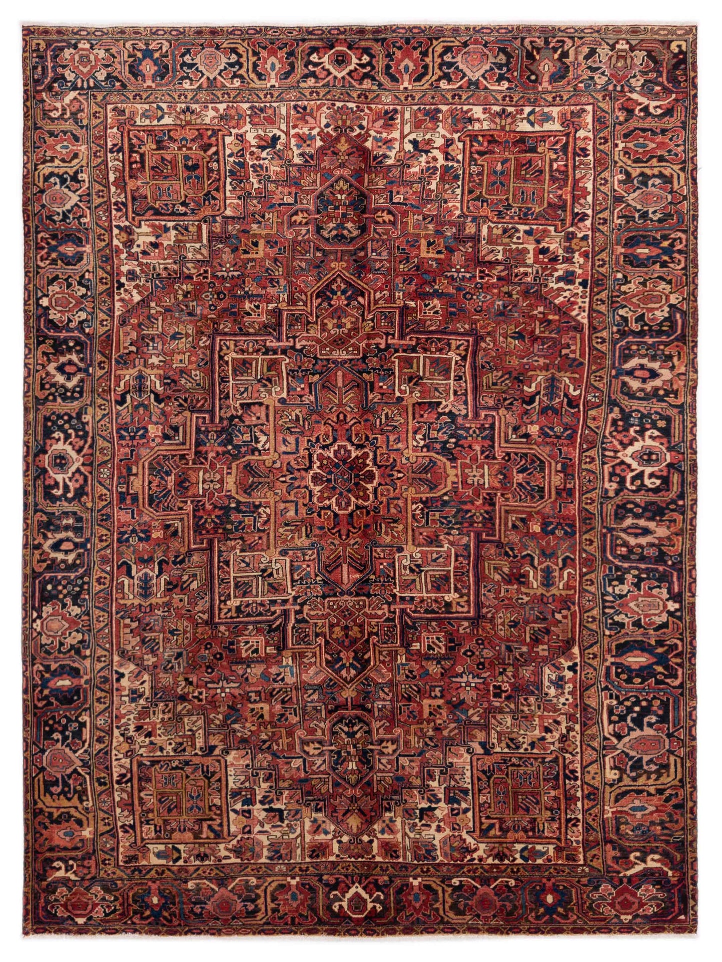 Pasha Antique Heirloom  Red Navy Traditional