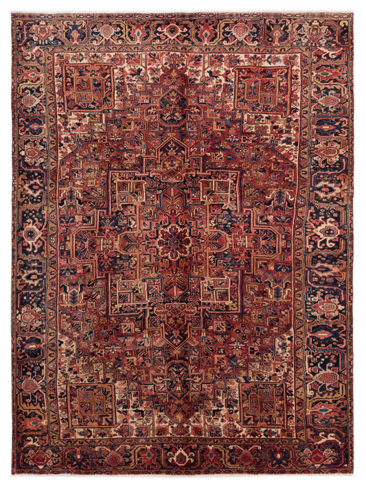 Pasha Antique Heirloom  Red Navy Traditional