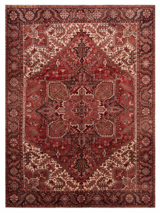 Pasha Antique Heirloom  Red Brown Traditional