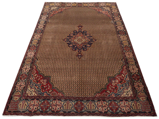Antiqua Heirloom Brown Navy 8.3x11.4 Hand Knotted Rug