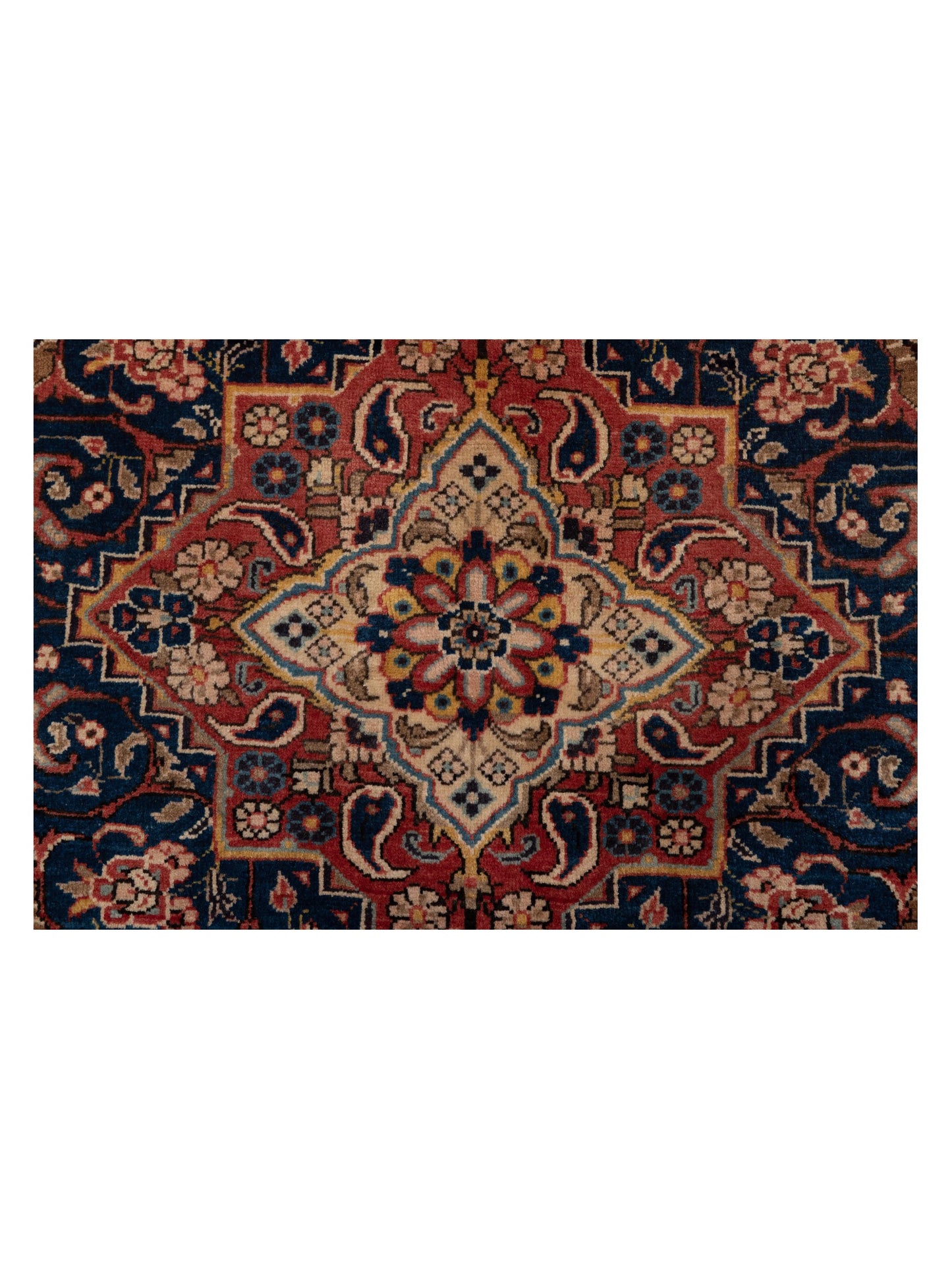 Antiqua Heirloom Brown Navy 8.3x11.4 Hand Knotted Rug