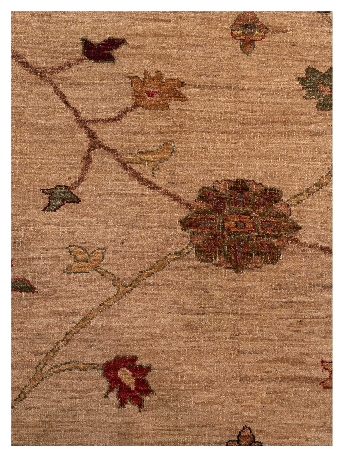 Elvaria Ivory Gold 7.10x10.6 Hand Knotted Rug