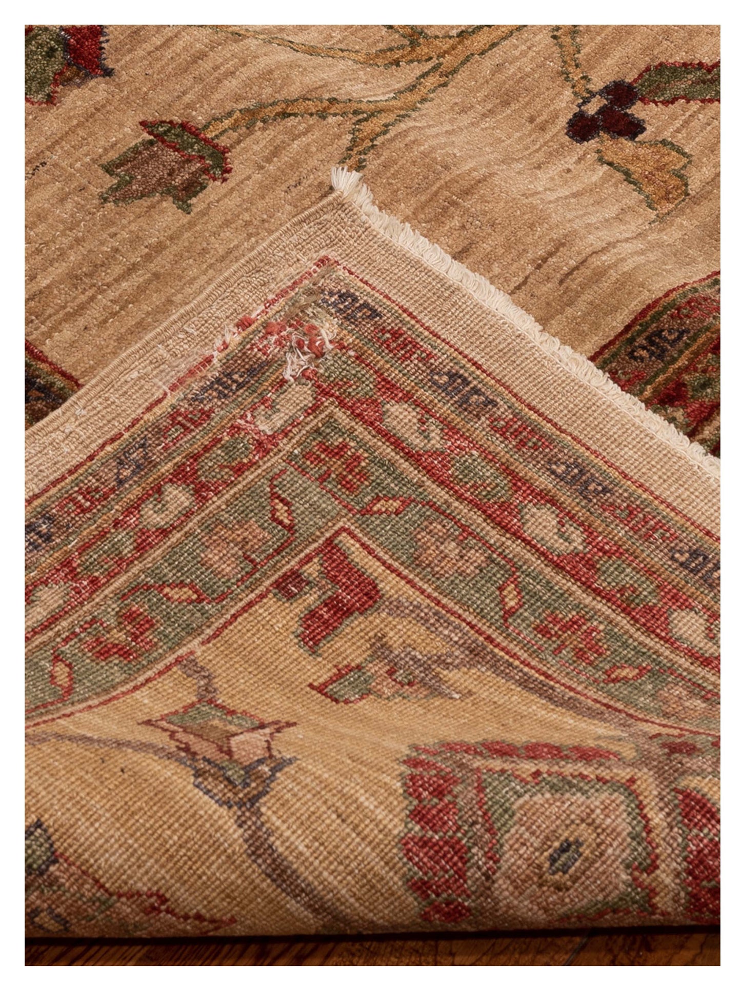 Elvaria Ivory Gold 7.10x10.6 Hand Knotted Rug