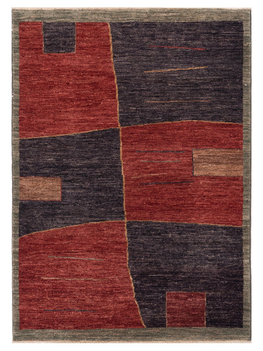 Nomad Bahar  Red Charcoal Contemporary