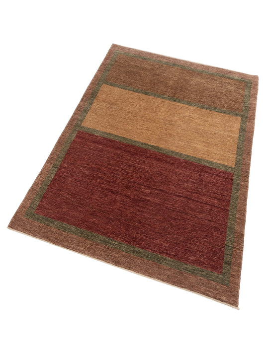 Terralin Red Brown 6.4x10 Hand Knotted Rug